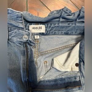 AGOLDE “Lettuce Waistband” paper bag waist jeans size 26